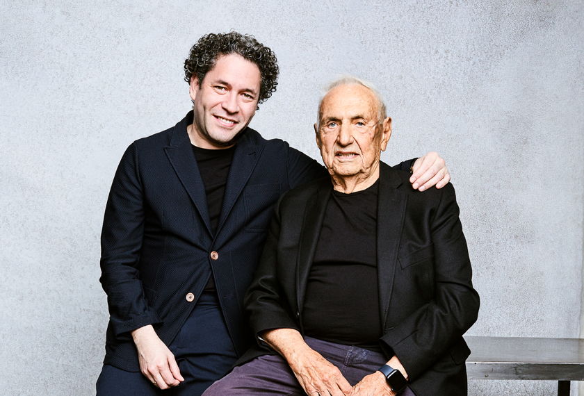 Gustavo Dudamel y Frank Gehry