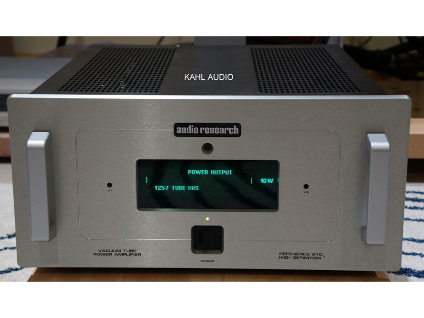 Audio Research Reference 210 tube monoblocks. Stereophile recommended. $22,000 MSRP
