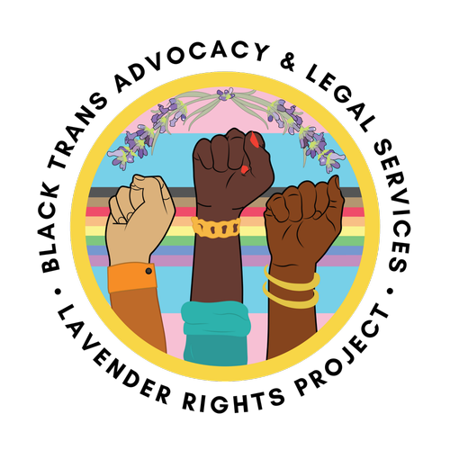 Lavender Rights Project logo, black trans advocacy legal services, inclusive non profit for diversity
