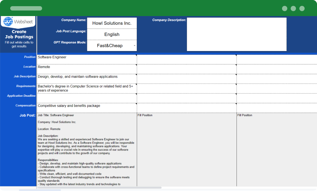 Example Data