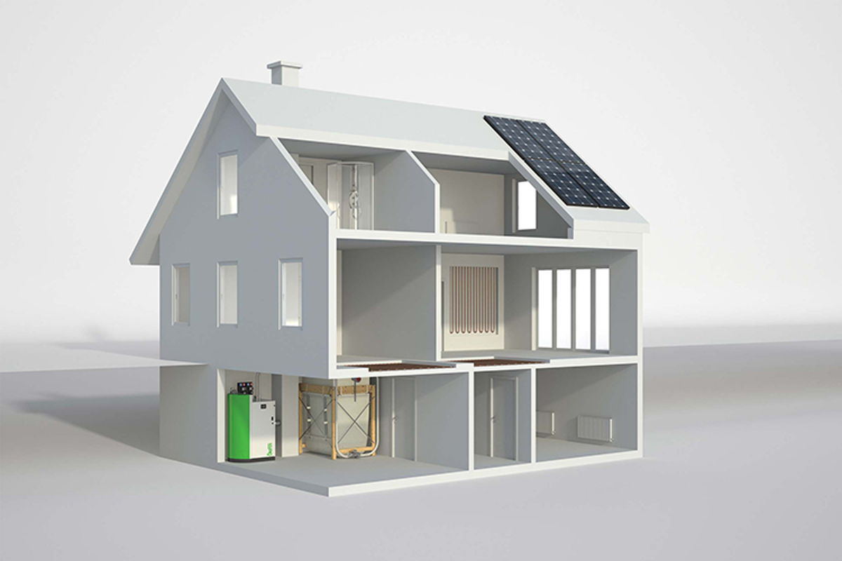 Mit Pelletheizsystemen das gesamte Haus beheizen