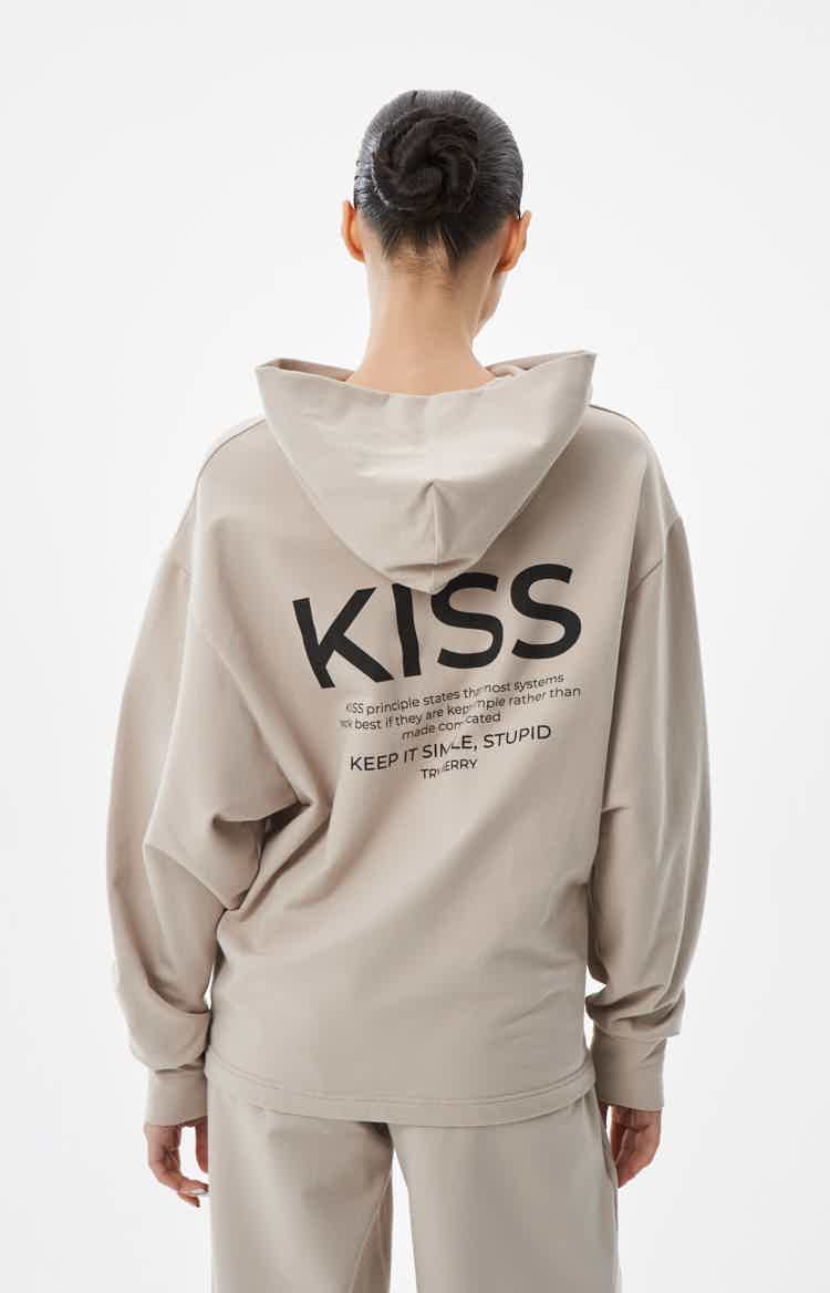 Худи из футера "KISS"