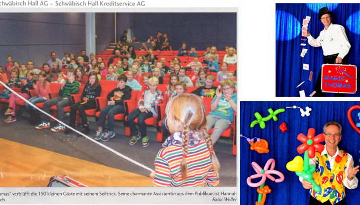 anfrage bild kinder zauberer ballonkünstler magic thomas