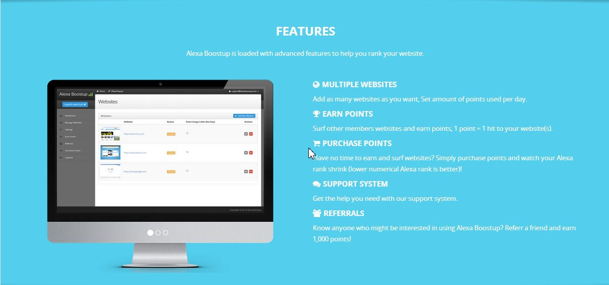 Alexa Boostup - повысить рейтинг Alexa с помощью сервиса