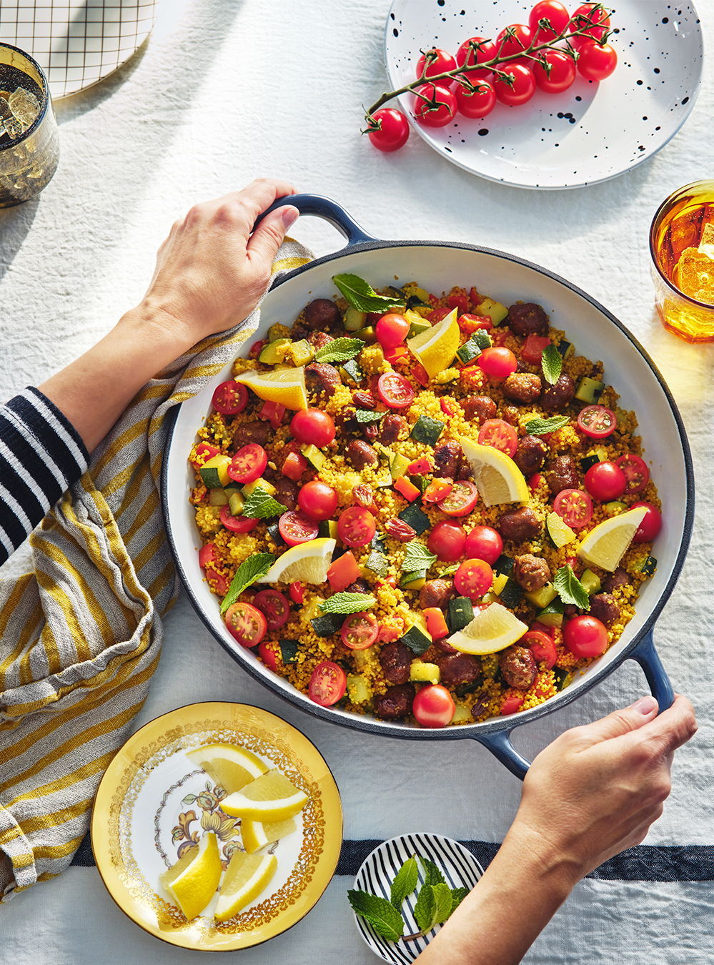 One-Pot Couscous with Merguez Meatballs | RICARDO
