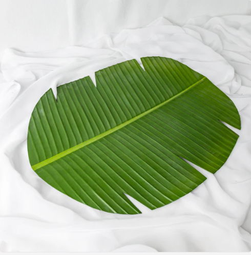 Banana Leaf Placemat (6 Pack) - Realistic Artificial Flowers and Greenery
