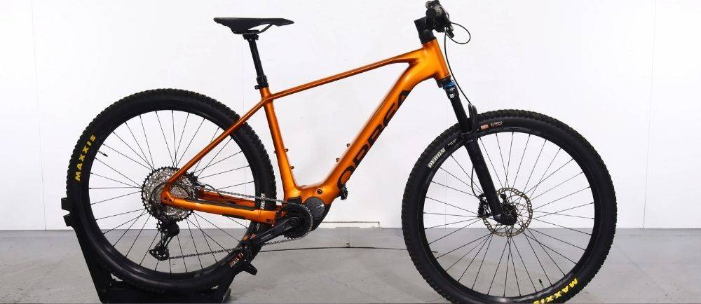 Orbea bike on a stand