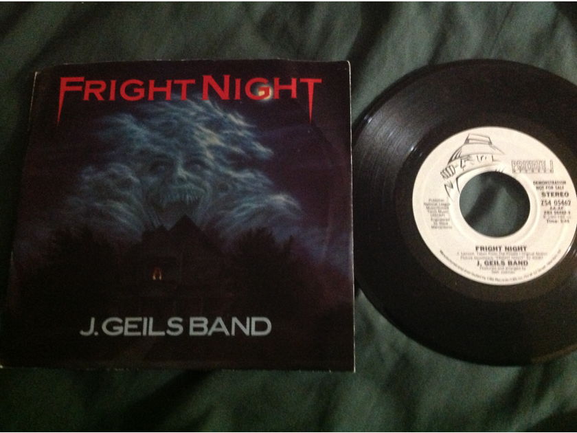 J. Geils Band - Fright Night Private Records Promo 45 Single With Picture  Sleeve NM