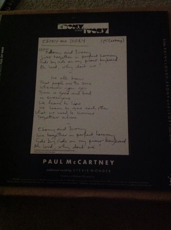 Paul McCartney Stevie Wonder - Ebony And Ivory 12 Inch ...