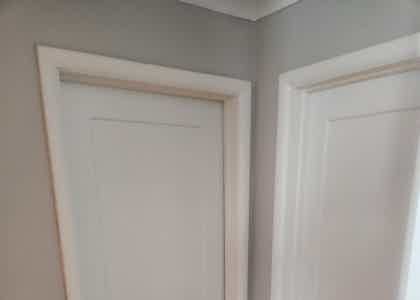 Big Change with 7 Nantucket Beveled Shaker 2-Panel Doors in Columbus OH Home