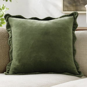 Birch Lane™ Collier Scalloped Edges Down Throw Pillow | Birch Lane