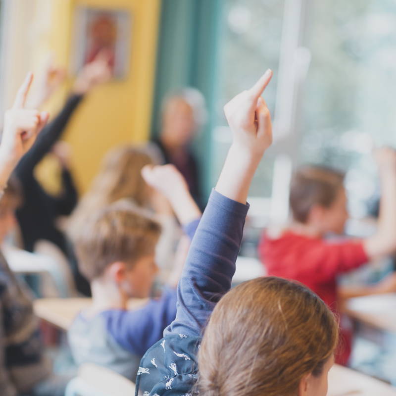 Leerlingen in lokaal