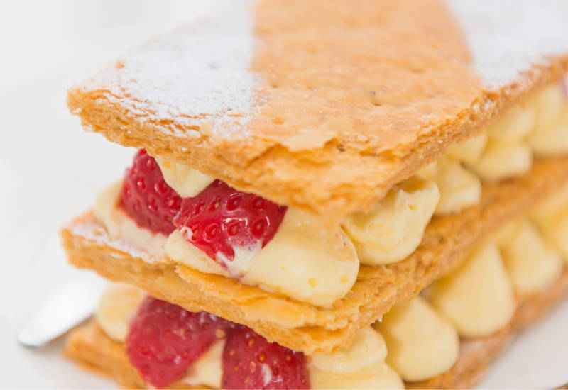 ミルフィーユ食べ方