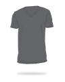 Charcoal gray 100% cotton v neck shirts SJ Clothing Manila Philippines