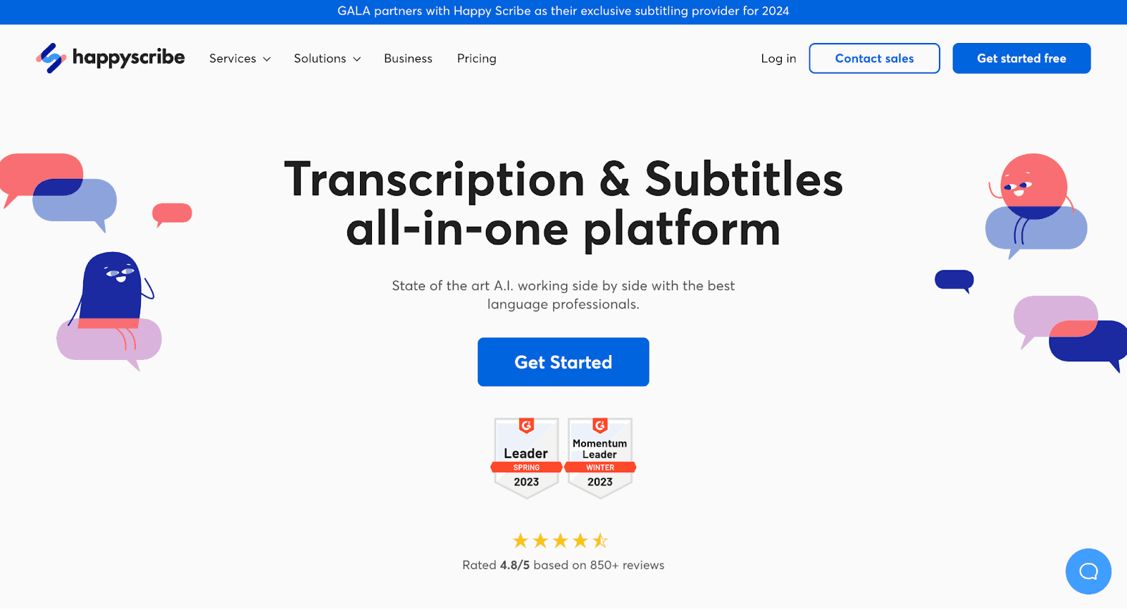 Twitter video tools: HappyScribe