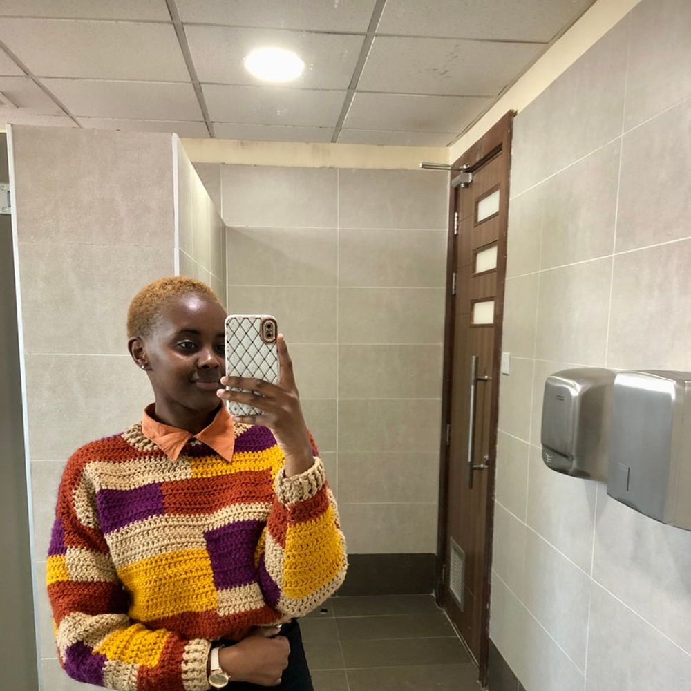Tetris Crochet Sweater