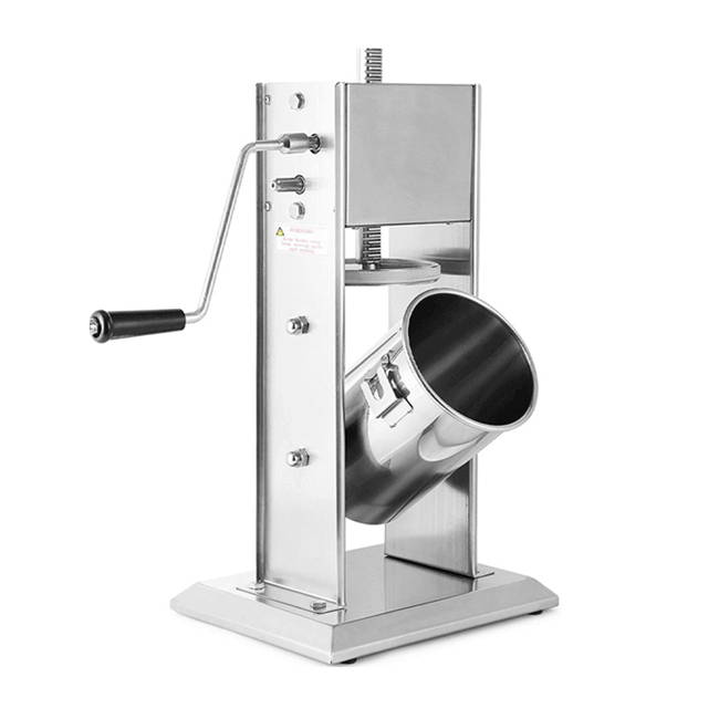 5L Sausage Stuffer Vertical Stainless Steel Meat Filler w/5 Stuffing Tubes Commercial Restaurant