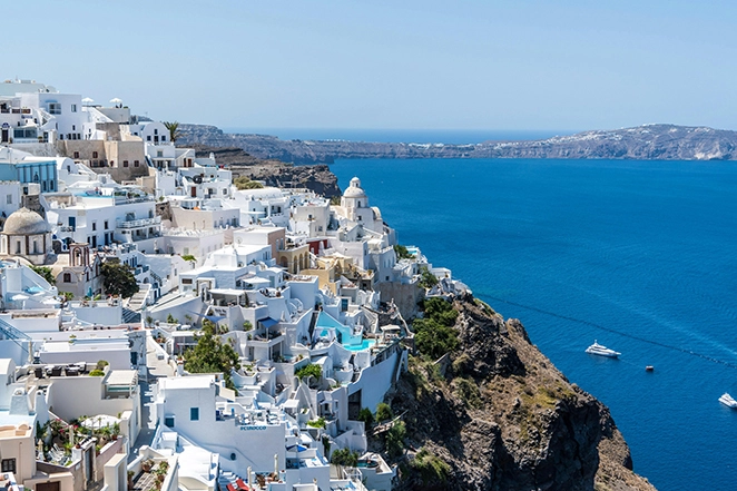 Vue Du Paysage De La Grèce Pendant La Journée