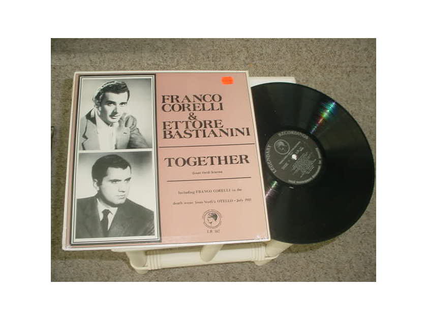 Franco Corelli & Ettore Bastianini - Together great Verdi Scenes  lp record LEGENDARY LR 167 MONO