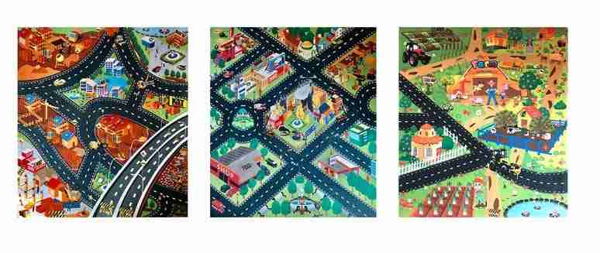 Playmat With Cars & Accessories 80X70Cm (Random Column and Designs will be sent) - Image 5