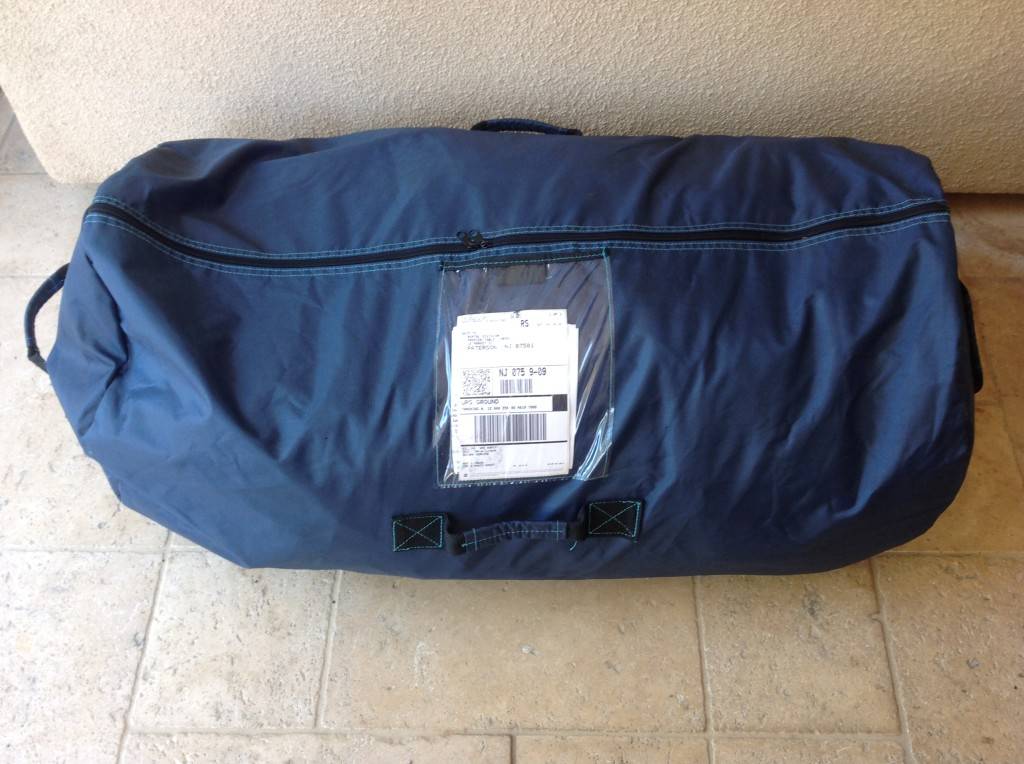 return duffle bag with postage paid