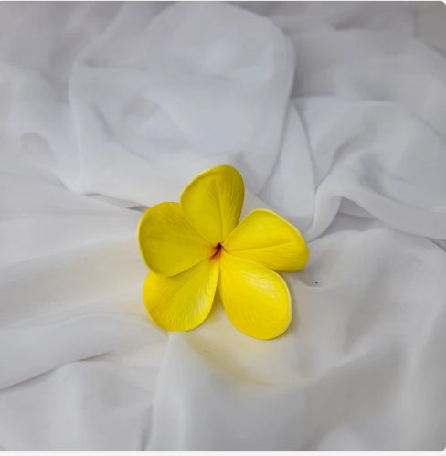 Bowen Frangipani Flowerhead (6 Pack) - Realistic Artificial Flowers - Image 3