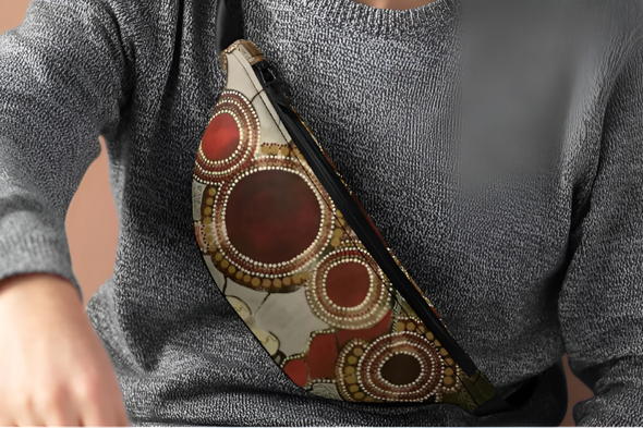 Bohemian Chic Fanny Pack, Art-Inspired Festival Waist Bag wear any where any time
