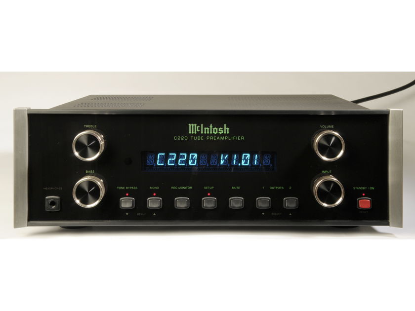 McIntosh C220 Tube Preamplifier with MM Phono Input