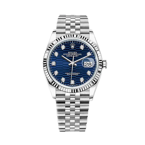 Rolex Datejust 36 Blue motif dial Jubilee Bracelet Box & Papers 2023