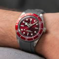 tudor black bay 58 red 2025 on ZEALANDE grey rubber strap - TUDOR’S NEW BLACK BAY 58 IN RED ZEALANDE