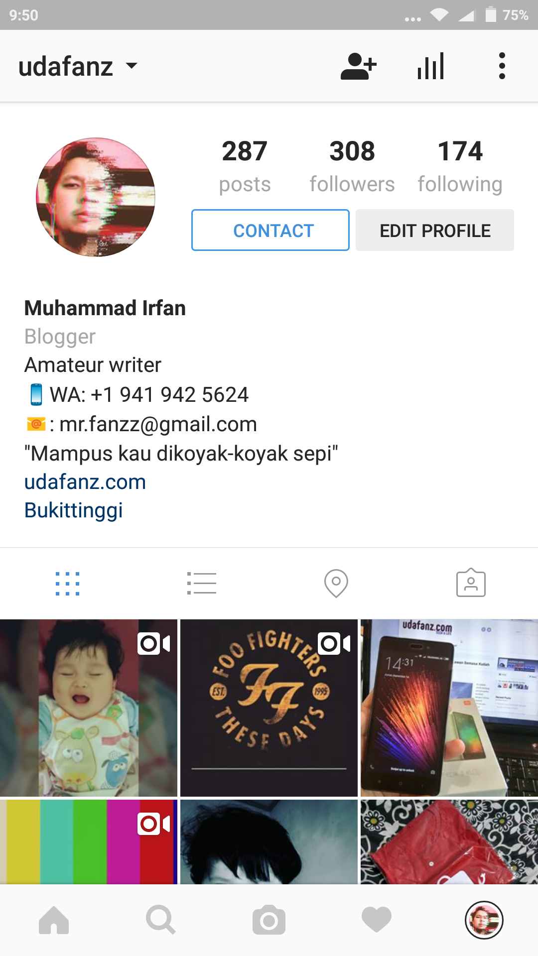 Tampilan Instagram for Business