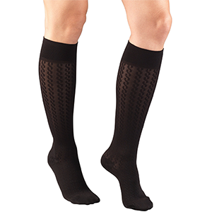 Ladies' Cable Pattern Socks in Black