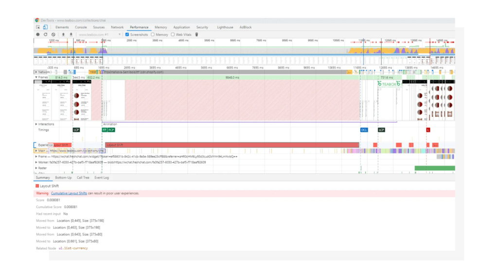 Layout shifts in Chrome DevTools. Layout shifts in Chrome DevTools