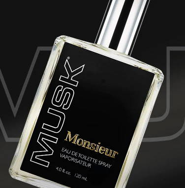 Editorial Shot of Monsieur Musk eau de toilette spray