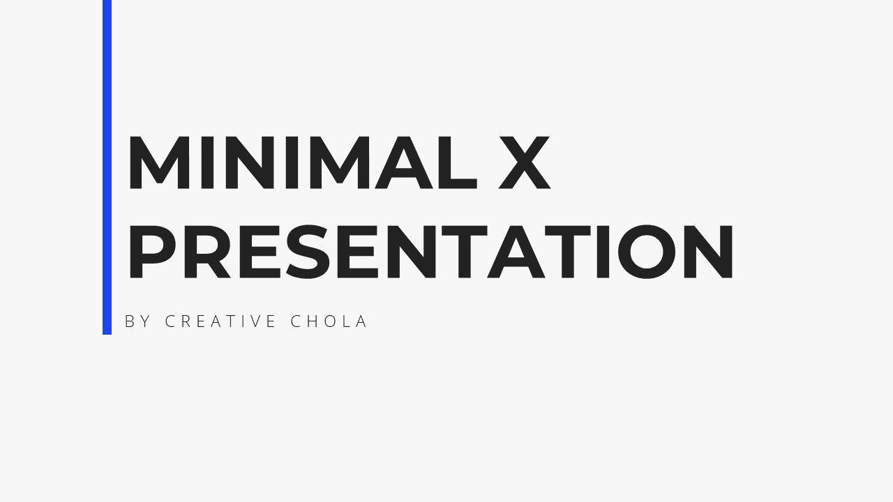 Modern X Consulting Firm Proposal Presentation Template Title Page