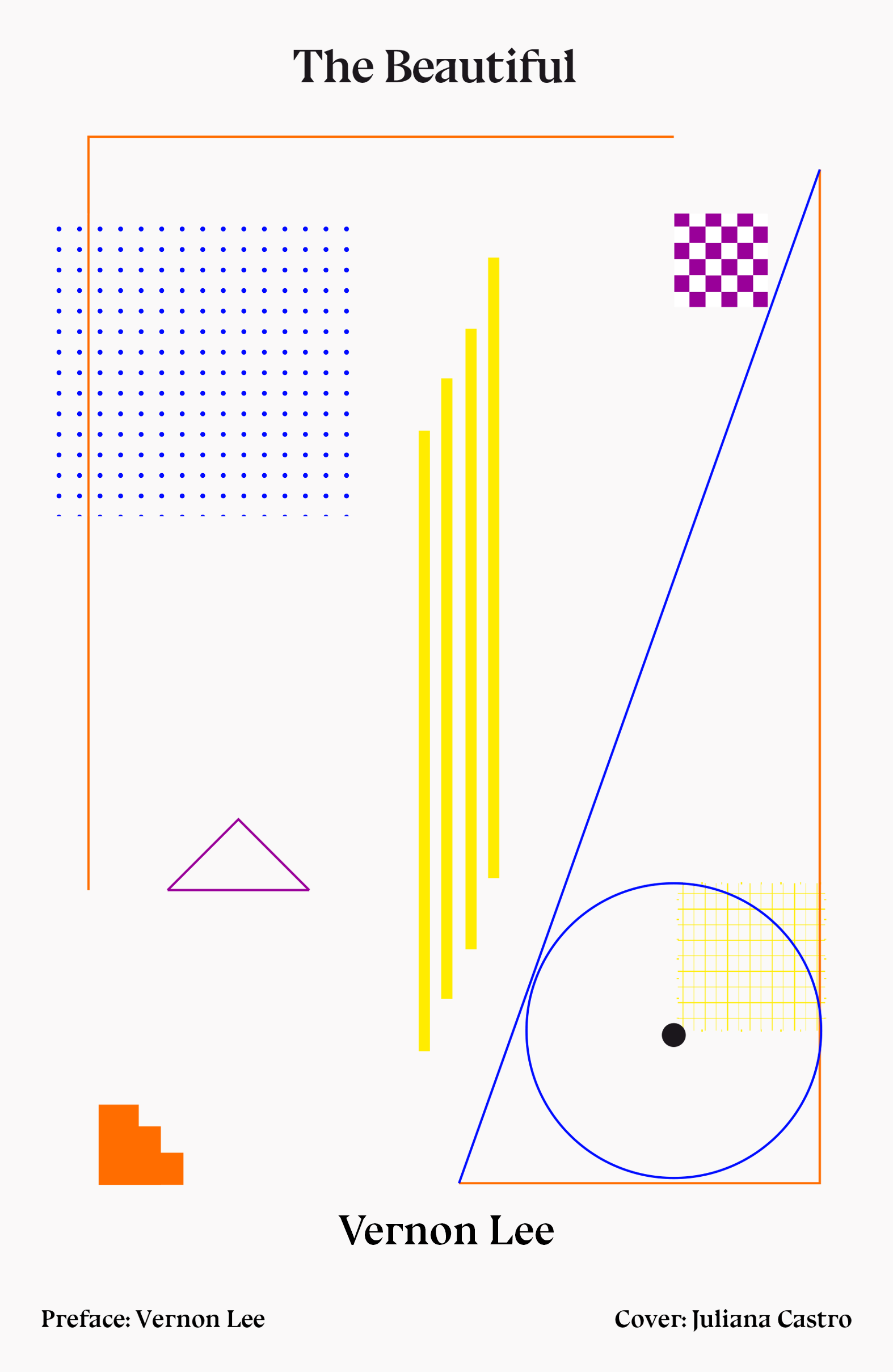 Cover of The Beautiful, featuring colorful abstract shapes on a white background