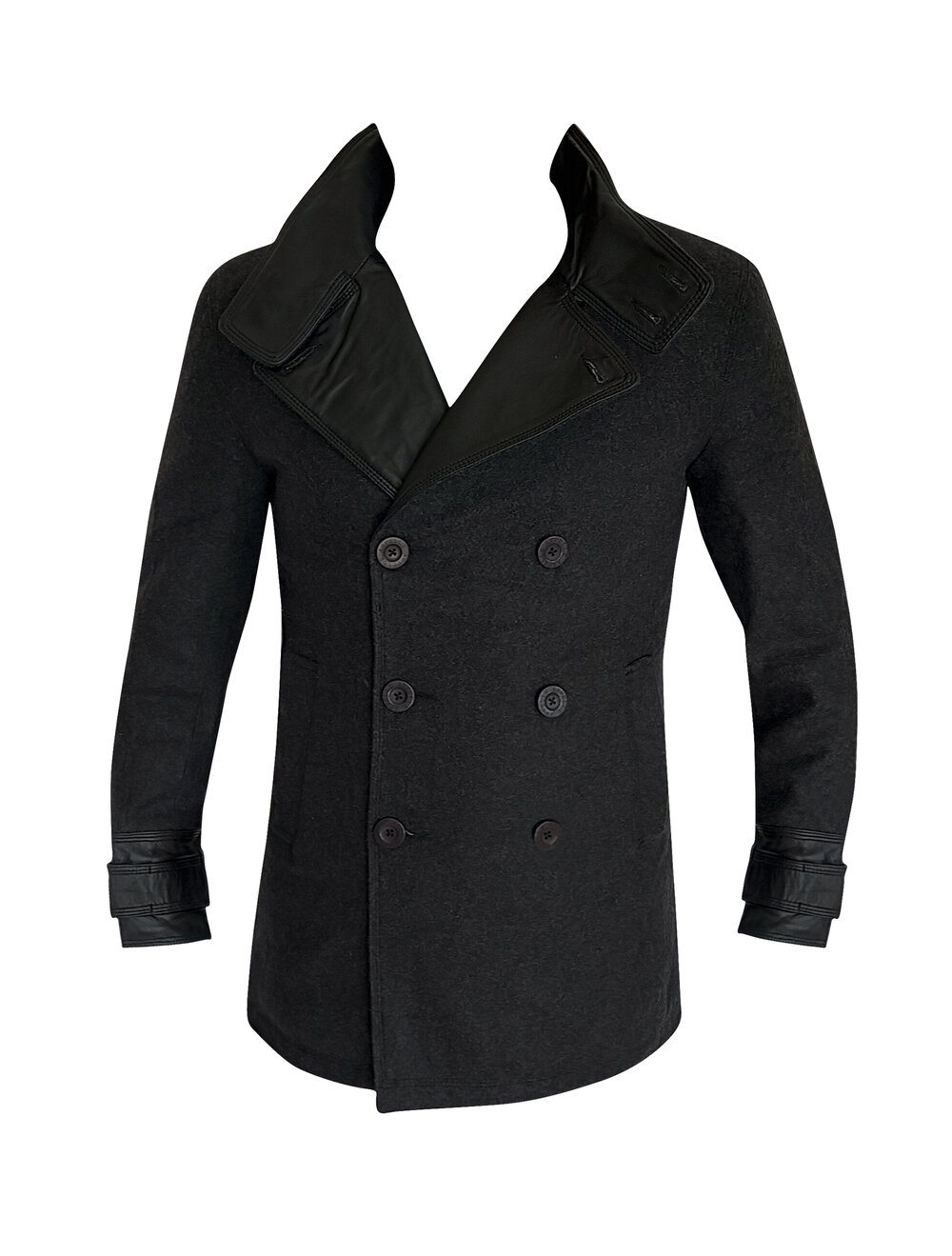 BARCELONA - Black LEATHER and WOOL