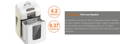 4.2 Gallons Pull-out Basket Convenient pull-out bin with a transparent semi-window for less frequent emptying and make it easy to see when should empty the bin.Possessed with a 0.37-gallon separate small basket for CD/DVD and credit card pieces collection.