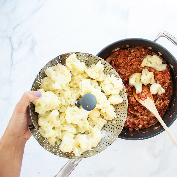 keto cauliflower ziti