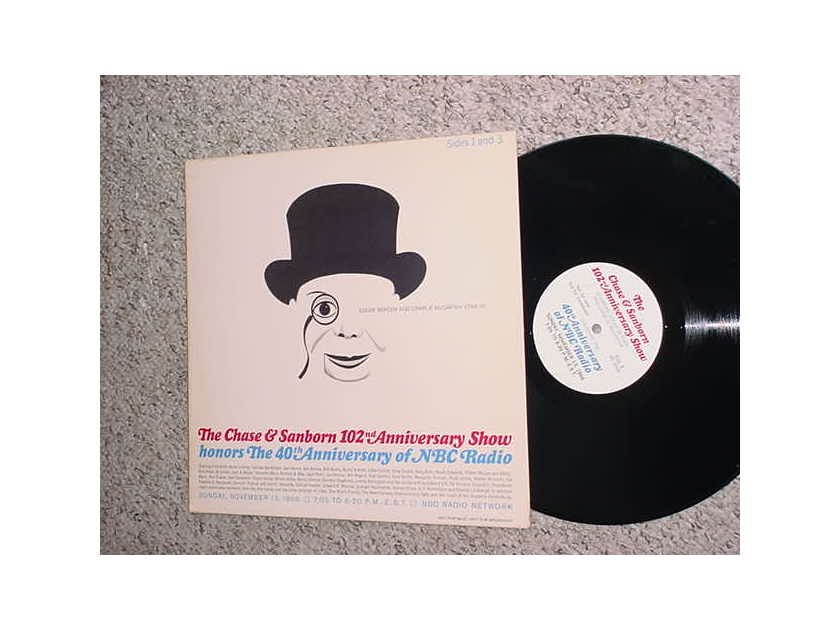 THE Chase & Sanborn 102nd Anniversary - Show nbc radio Edgar Bergen Charlie McCarthy PROMO lp record