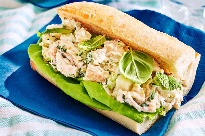 Sandwichs au poulet et à la poire