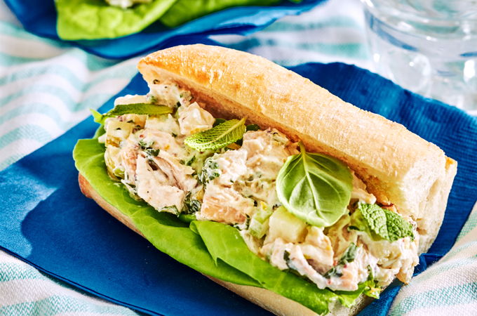 Sandwichs au poulet et à la poire