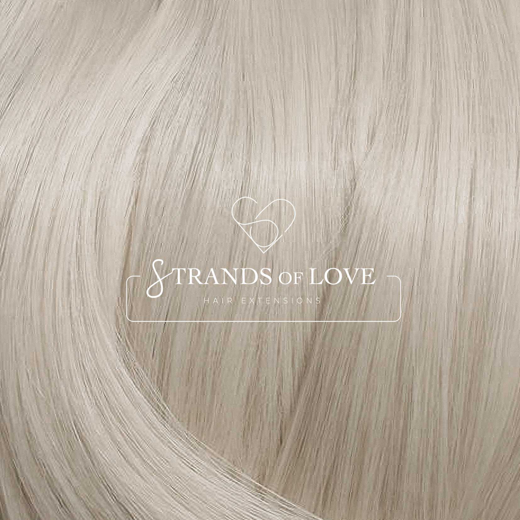 Strands Of Love Hair Extensions Colour Platinum Blonde Ice Grey