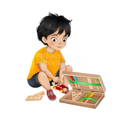 Toys for children aged four and above. 