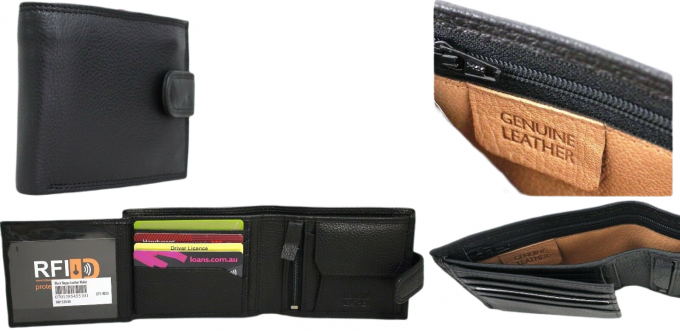 Quality Full Grain Cow Hide Leather Wallet Style 11020 - Image 2