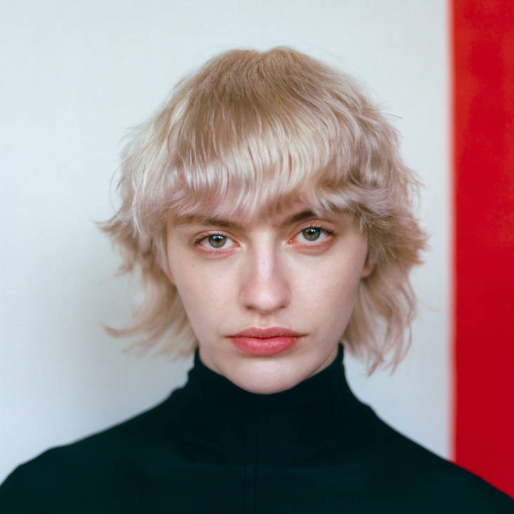 model with light blonde hair