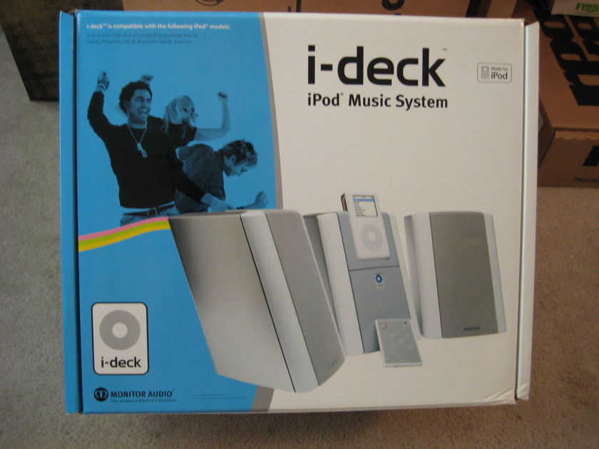 Monitor Audio i-deck ipod player & dock w/modular speakers & remote