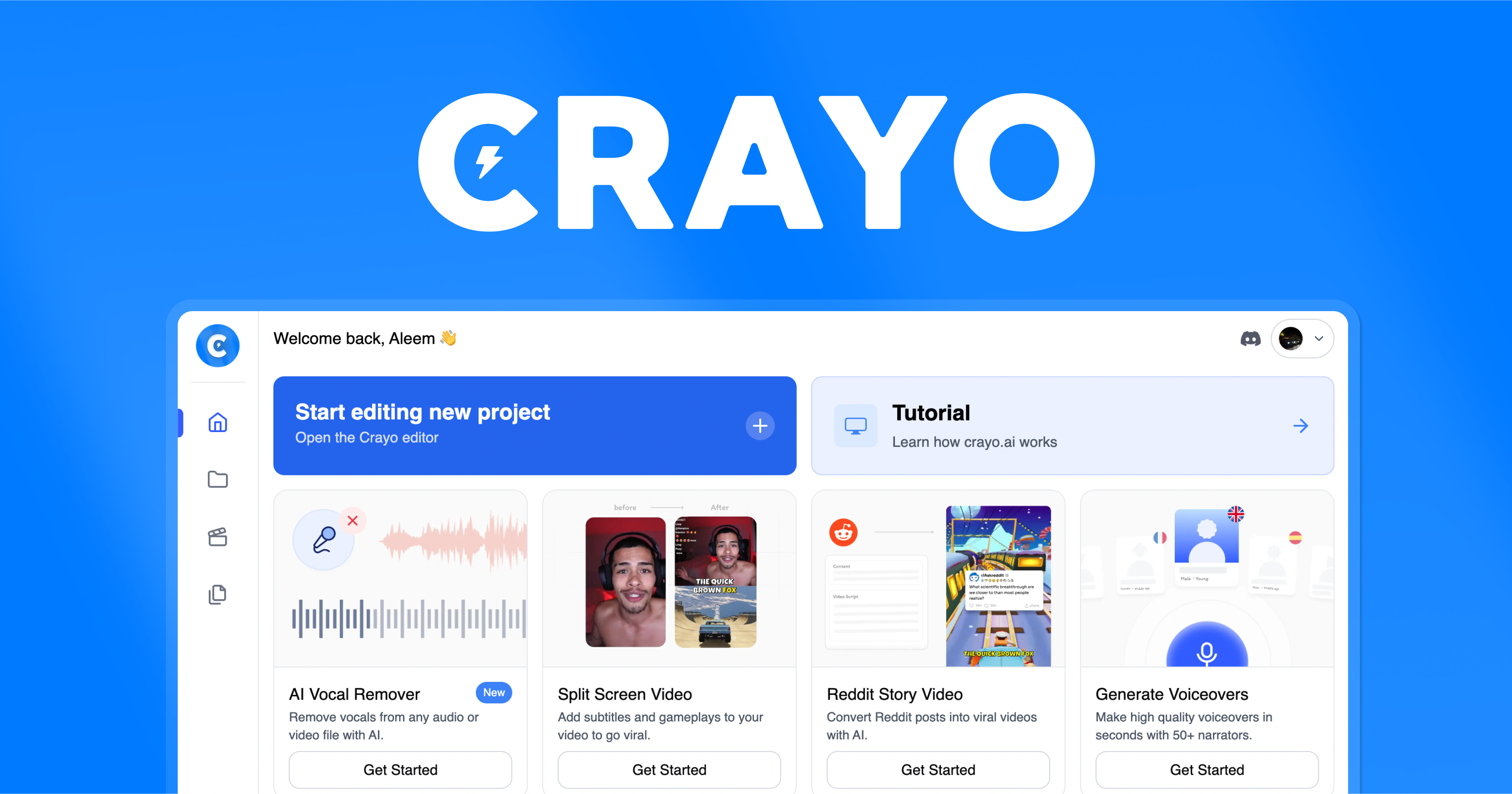 Crayo - The AI Video Editor