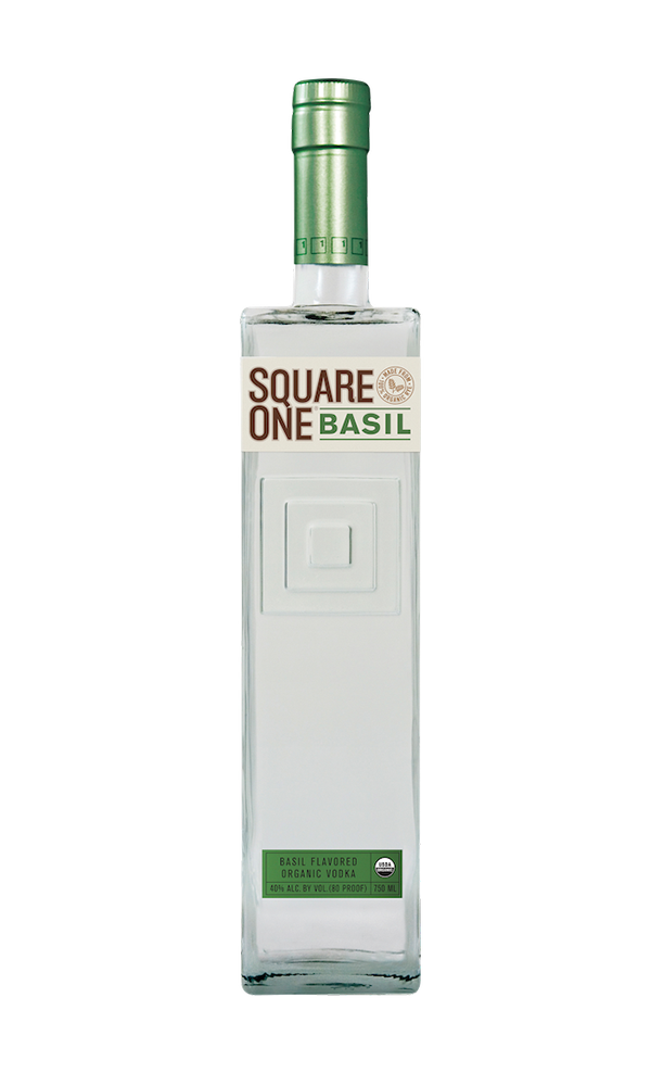 Bottle of Basil Square One Vodka