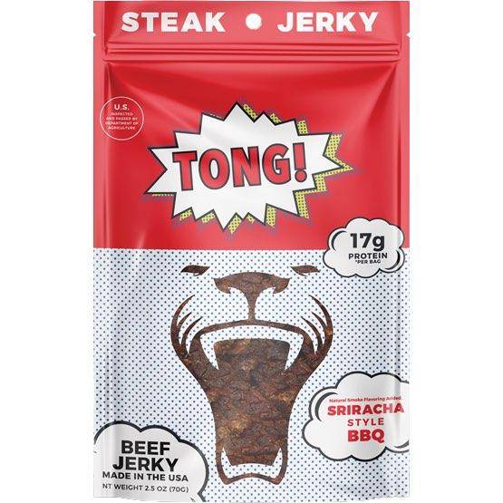 Tong! Sriracha Style Spicy BBQ Bef Jerky 